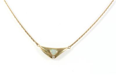 Brillant Opalcollier - Klenoty