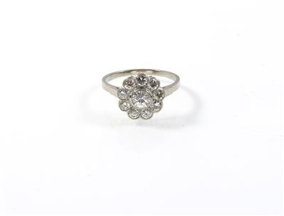 Brillant Ring zus. ca. 1,00 ct - Klenoty