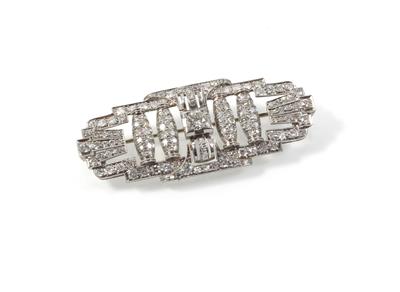 Diamantbrosche zus. ca. 3 ct - Schmuck