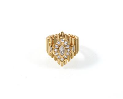 Diamantdamenring zus. ca. 1,20 ct - Jewellery