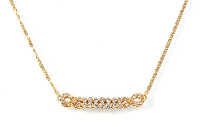 Brillantcollier zus. ca. 0,50 ct - Gioielli