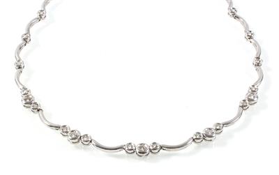 Brillantcollier zus. ca. 0,65 ct - Jewellery