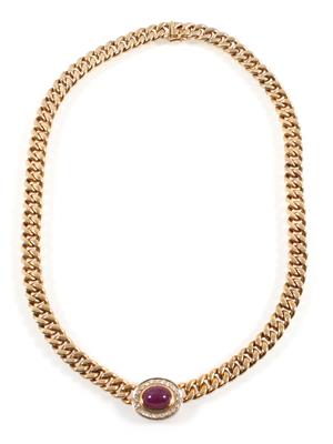 Diamant Rubin Collier - Schmuck