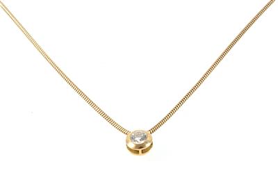 Brillantsolitärcollier ca. 0,30 ct - Schmuck