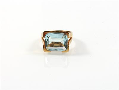 Aquamarinring ca. 7,20 ct - Klenoty