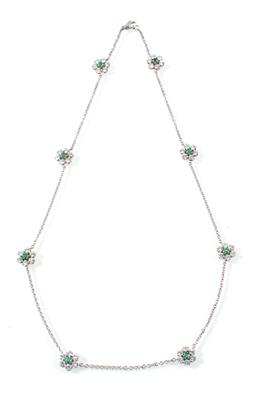 Brillant Smaragdcollier - Jewellery