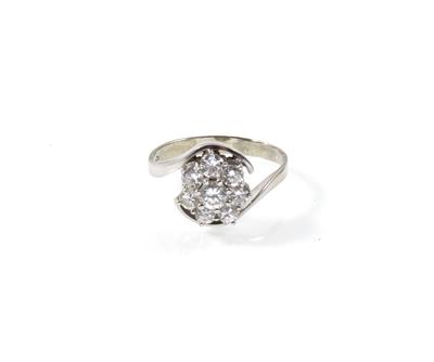 Brillantdamenring zus. ca. 0,70 ct - Klenoty