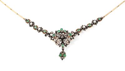 Diamant Smaragdcollier - Gioielli