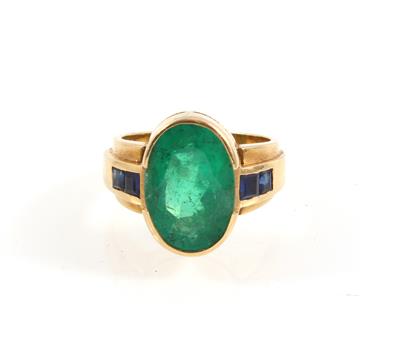 Smaragd Saphirring - Jewellery