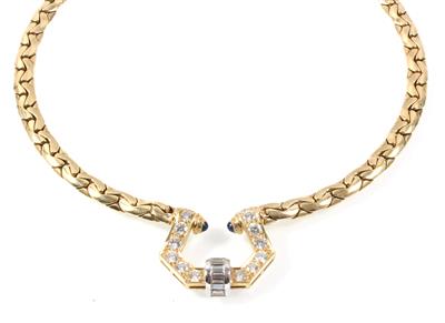 Diamantcollier zus. ca. 1,60 ct - Gioielli