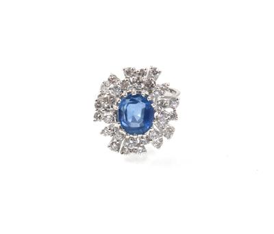 Ring mit unbehandeltem Saphir ca. 2,80 ct - Klenoty