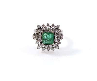 Smaragd Brillantring - Jewellery
