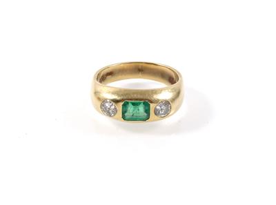 Brillant Smaragdring - Jewellery