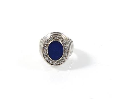 Lapis Lazuli Brillantring - Jewellery