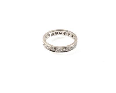 Achtkantdiamant Memoryring zus. ca. 0,40 ct - Schmuck