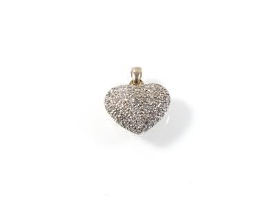 Diamantherzanhänger zus. ca. 0,50 ct - Jewellery