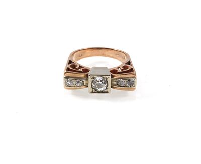 Diamant Ring zus. ca. 0,45 ct - Gioielli