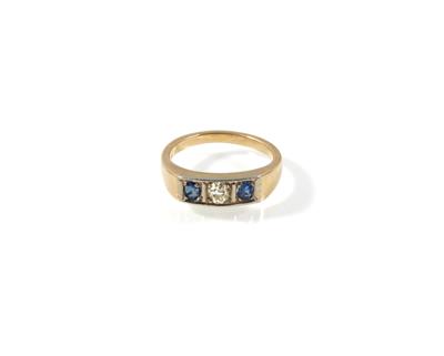 Diamant Saphirring - Schmuck