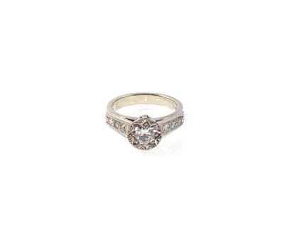 Diamantdamenring zus. ca. 0,90 ct - Gioielli