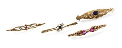 4 Broschen - Jewellery