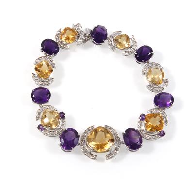 Amethyst Citrinarmband - Schmuck