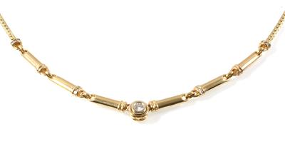 Brillantcollier zus. ca. 0,20 ct - Schmuck