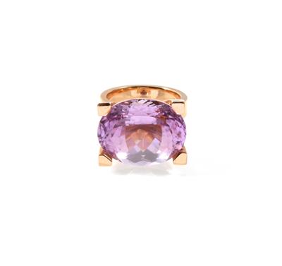 Kunzitring ca. 27 ct - Schmuck