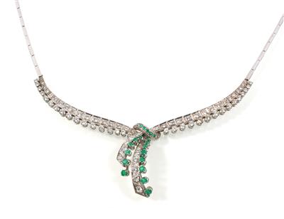 Diamant Smaragdcollier - Gioielli