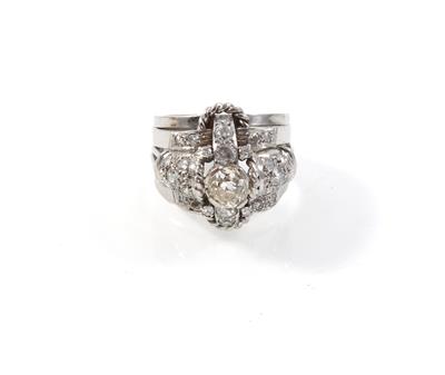 Altschliffdiamant Ring zus. ca. 1,70 ct - Jewellery