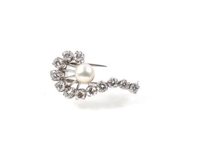 Brillantbrosche zus. ca. 1,70 ct - Schmuck