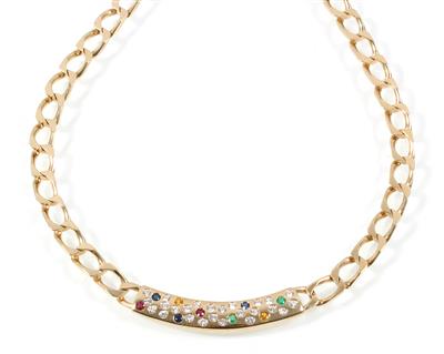 Brillantcollier zus. ca. 0,85 ct - Klenoty