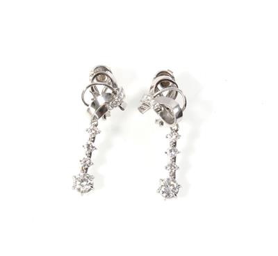 Brillantohrclips zus. ca. 2,25 ct - Gioielli