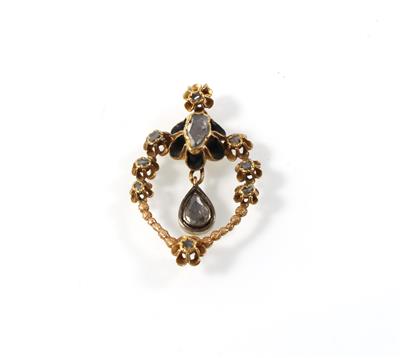 Diamantrautenanhänger zus. ca.0,70 ct - Jewellery