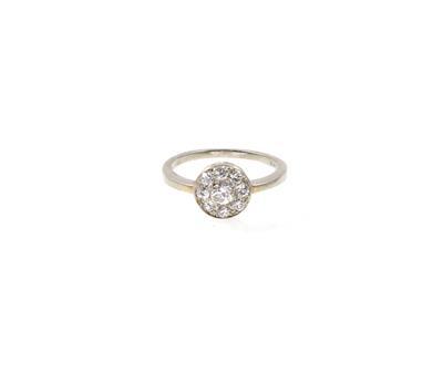 Altschliffbrillantring zus. ca. 0,65 ct - Jewellery