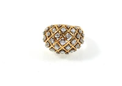 Altschliffdiamantring zus. ca. 1,10 ct - Schmuck