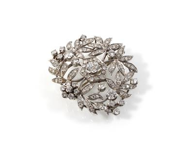 Diamantbrosche zus. ca. 4,50 ct - Schmuck