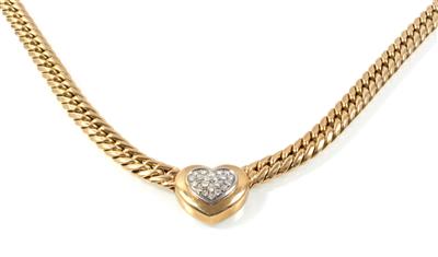 Brillantcollier zus. ca. 0,65 ct - Gioielli