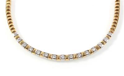 Brillantcollier zus. ca. 1,50 ct - Gioielli