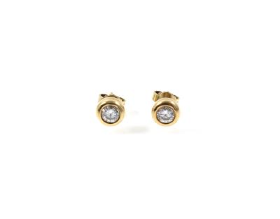 Brillantohrstecker zus. ca. 0,90 ct - Schmuck