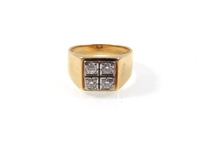 Brillantring zus. ca. 0,60 ct - Klenoty