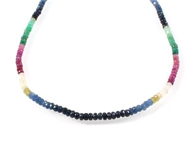 Rubin Smaragd Saphirhalskette - Jewellery