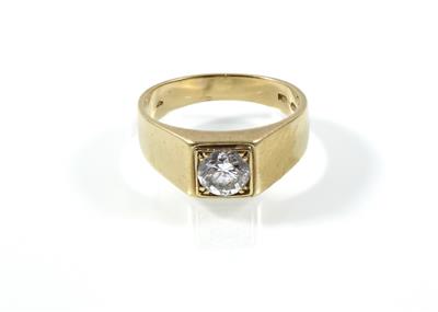 Brillantsolitärring ca 0,90 ct - Schmuck