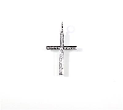 Brillant Kreuz Anhänger zus. ca. 0,40 ct - Jewellery