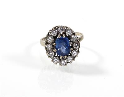 Brillant-Saphirring zus. ca. 2,90 ct - Jewellery