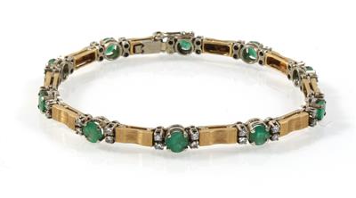 Brillant Smaragdarmkette - Jewellery