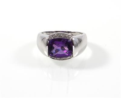 Diamant Amethystring - Jewellery