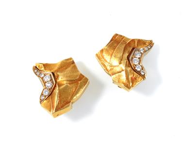 Brillantohrclips zus. ca. 0,70 ct - Schmuck