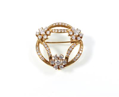 Brillant Brosche zus. ca. 2,60 ct - Jewellery