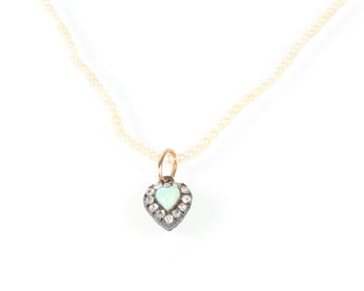 Diamantrauten Opalanhänger - Jewellery