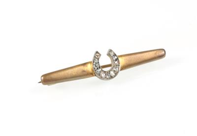 Diamantrautenbrosche zus. ca. 0,25 ct - Jewellery